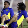 نور وعبدالغني وياسر يلعبون مع العين ضد مانشستر سيتي